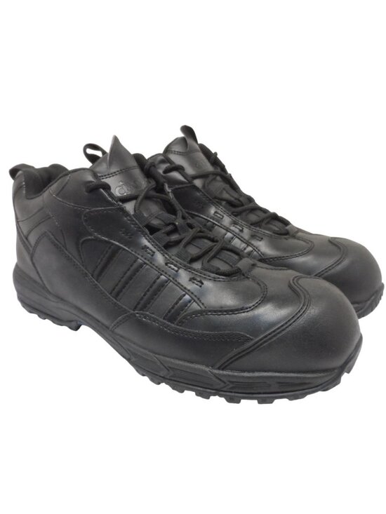 Cintas Men's Low-Cut Steel Toe Work Shoes 83726-35 Black Leather Size 14W - Picture 1 of 8